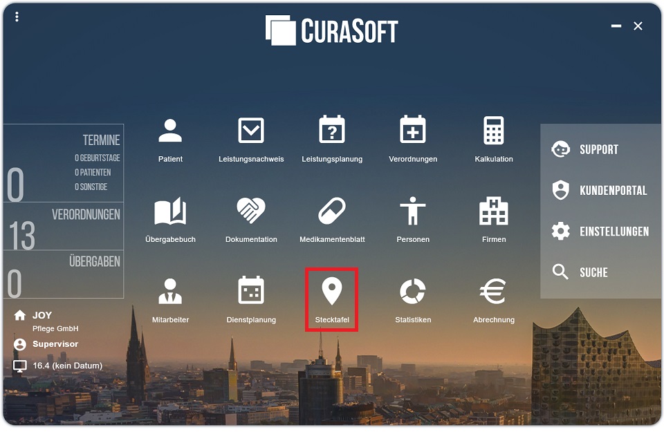 CuraSoft Wissensdatenbank Ich nutze die Stecktafel. Wie bekomme ich die Handzeichen und die